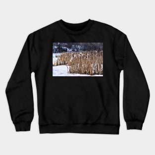 Bull Rushes in Winter. Crewneck Sweatshirt